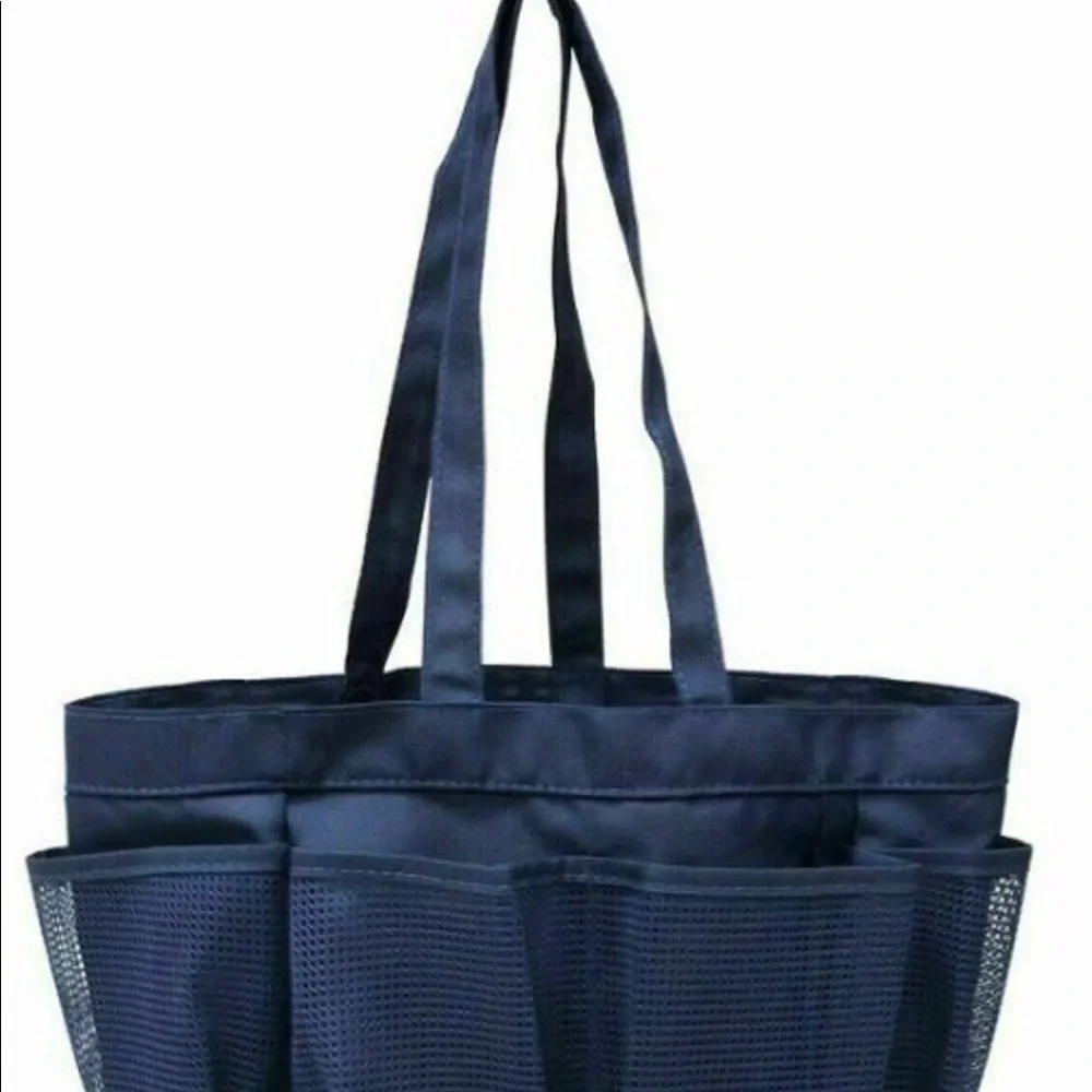 New Room Essentials Navy Blue Shower Caddy Portable Mesh Tote